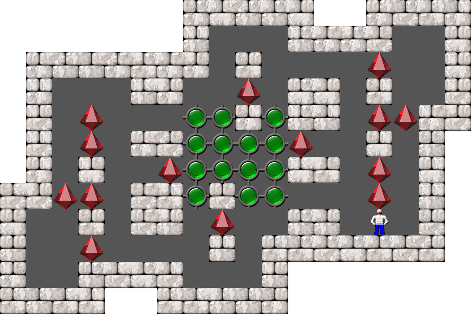 Sokoban Mass Remodel level 1151